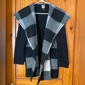 Cardigan Sweater, plaid, Medium